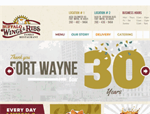 Tablet Screenshot of buffalowingsandribs.net